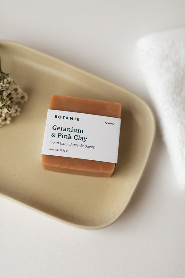Geranium + Pink Clay Soap Bar